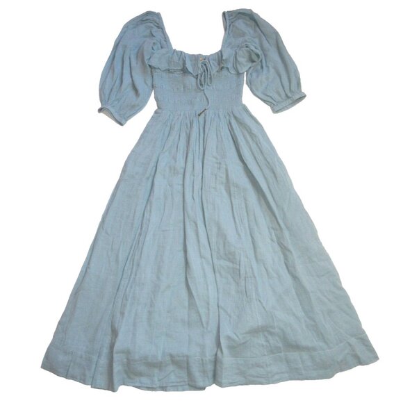 Free People Oasis Light Blue Midi Dress - Picture 3 of 8